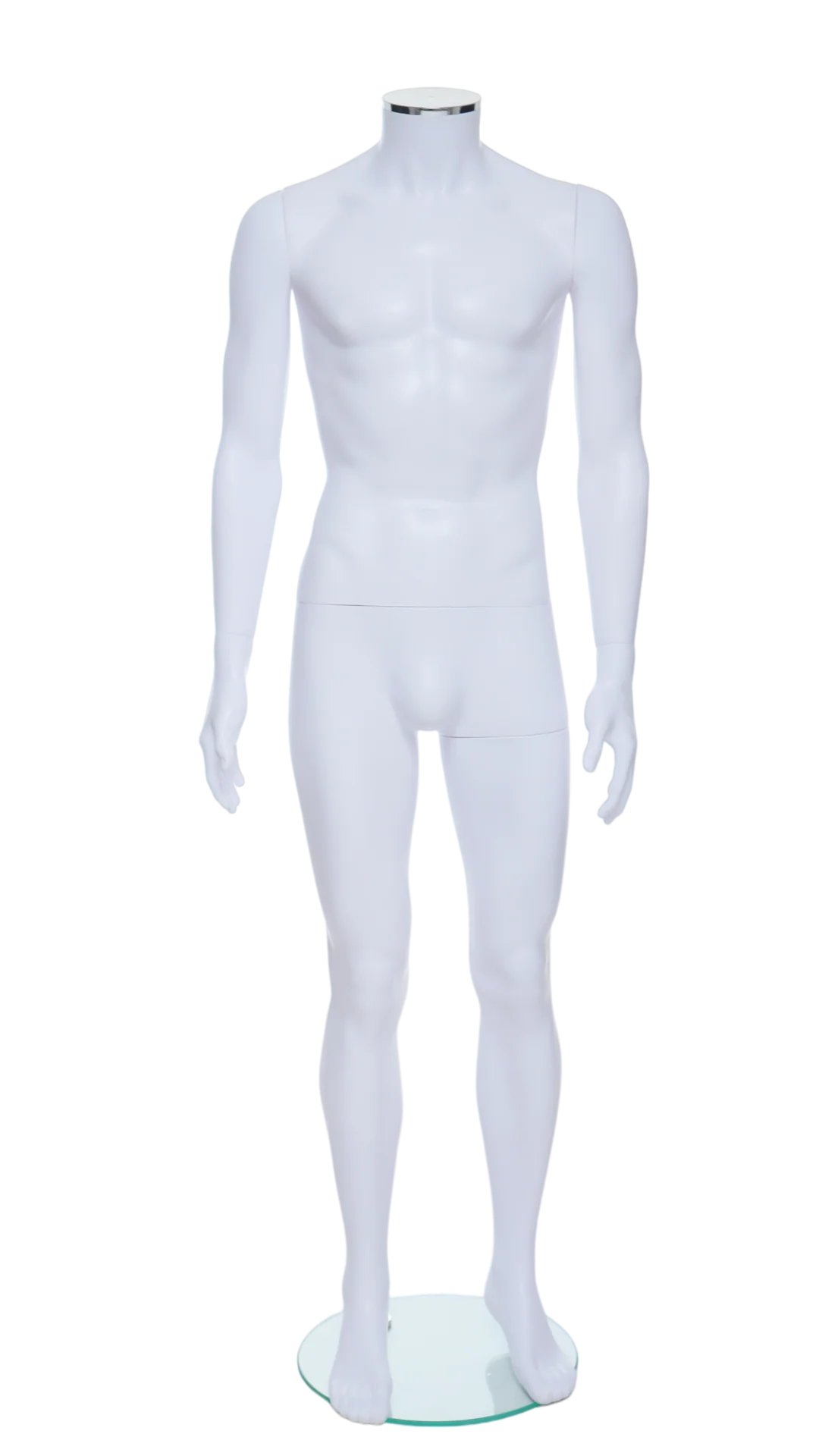 2001333 Chrome Finished Neck Male Mannequin Full Body Display